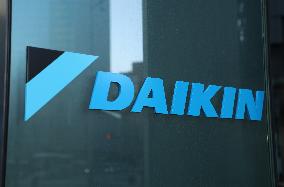 Signage and logo of Daikin Industries headquarters